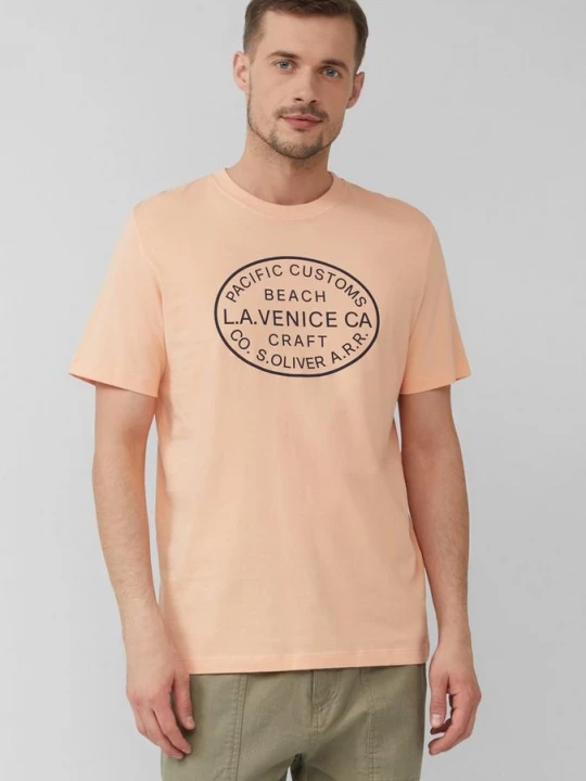 Foto van product T-shirt met ronde hals en print op de voorkant s.Oliver