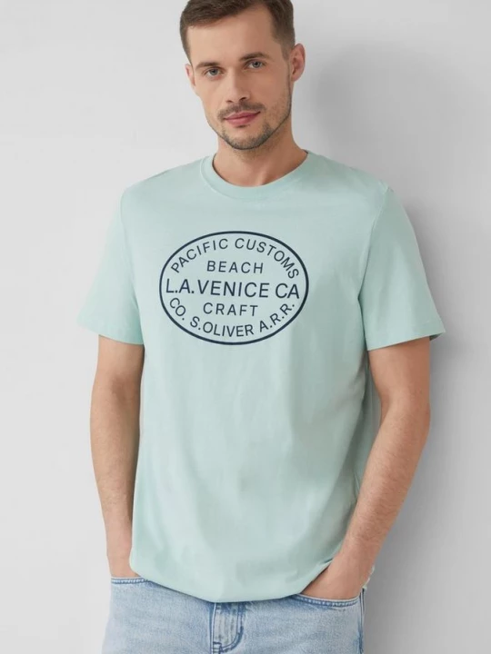 Foto van product T-shirt met ronde hals en print op de voorkant s.Oliver