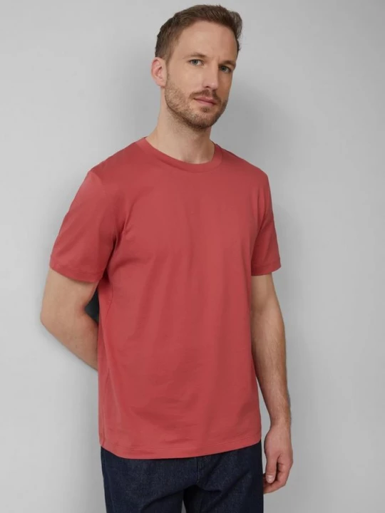 Foto van product T-shirt met ronde hals in gemerceriseerd katoen jersey s.Oliver roze
