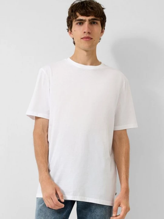 Foto van product T-shirt met ronde hals QS wit