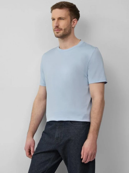 Foto van product T-shirt met ronde hals van gemerceriseerde katoen-jersey s.Oliver blauw