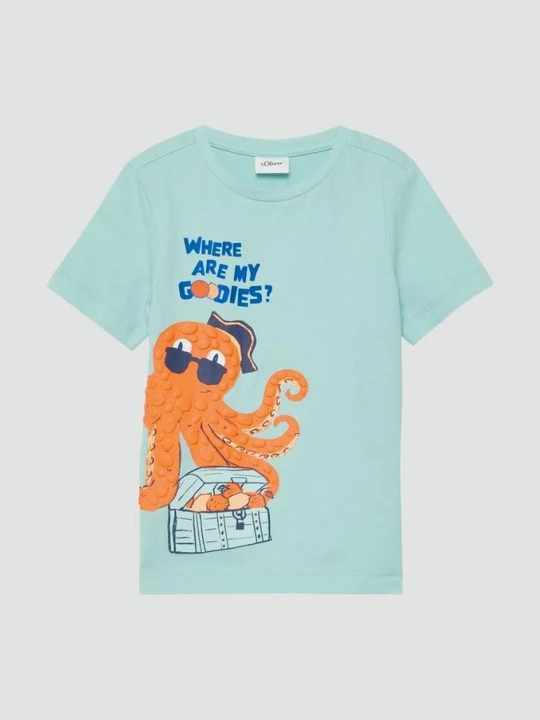Foto van product T-shirt met schuimopdruk s.Oliver