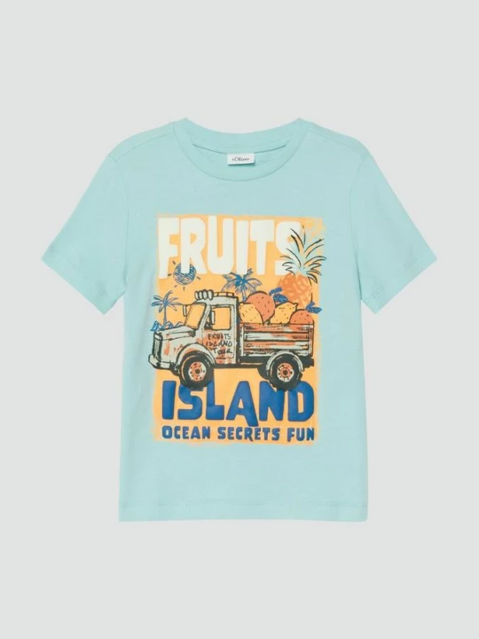 Foto van product T-shirt met schuimopdruk s.Oliver
