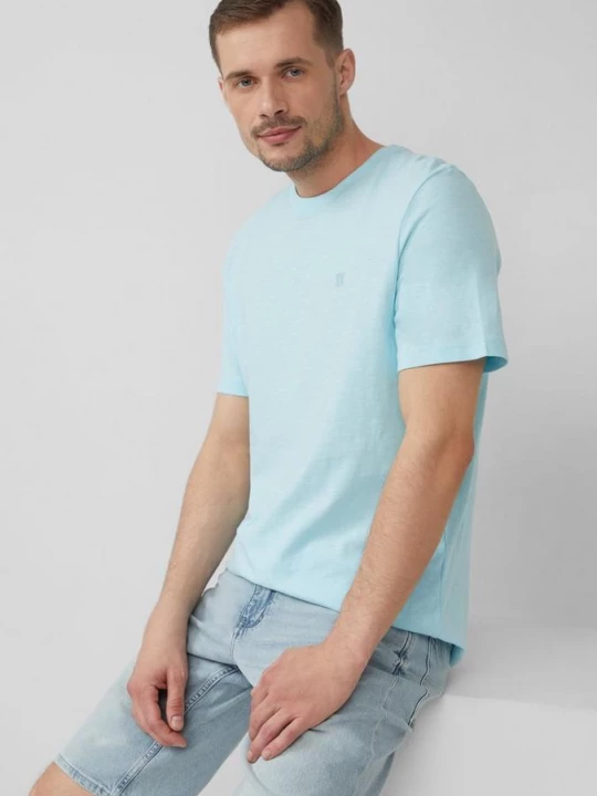 Foto van product T-shirt met slubstructuur en logoprint s.Oliver