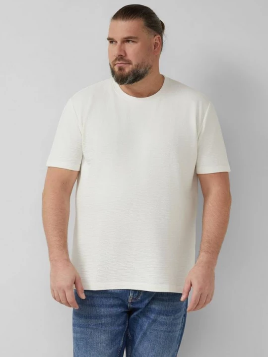Foto van product T-shirt met structuur s.Oliver crème