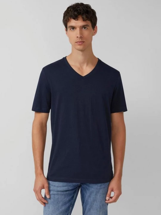Foto van product T-shirt met V-hals s.Oliver blauw