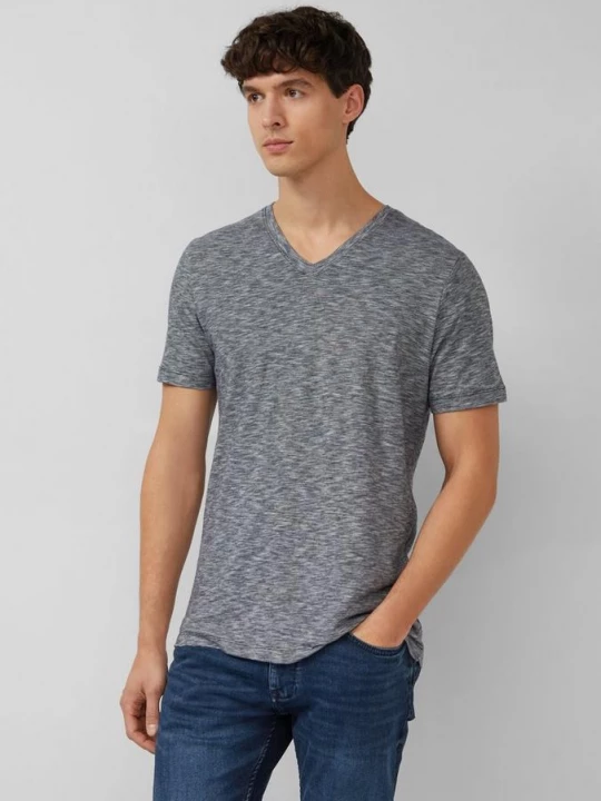 Foto van product T-shirt met V-hals s.Oliver blauw