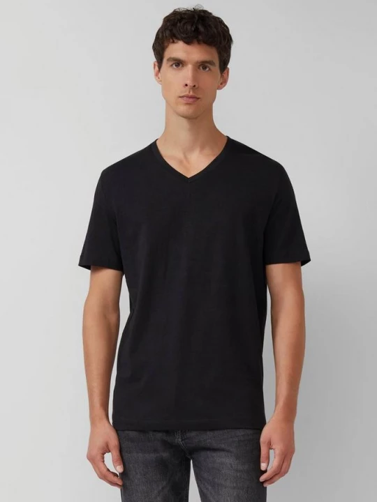 Foto van product T-shirt met V-hals s.Oliver zwart