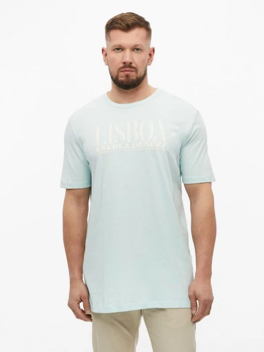 Foto van product T-shirt met vlammengaren en artwork s.Oliver
