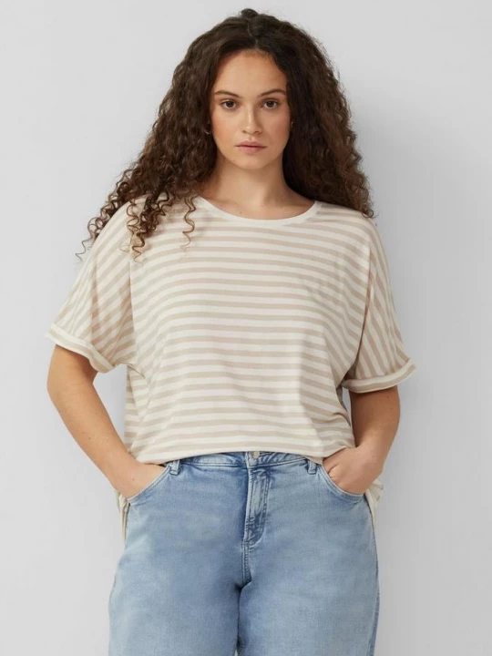Foto van product T-shirt met vleermuismouwen in een losse pasvorm QS