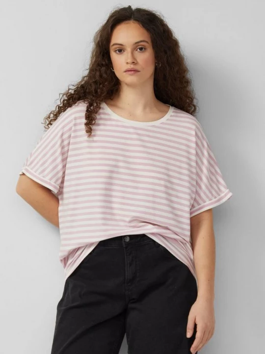 Foto van product T-shirt met vleermuismouwen in een losse pasvorm QS