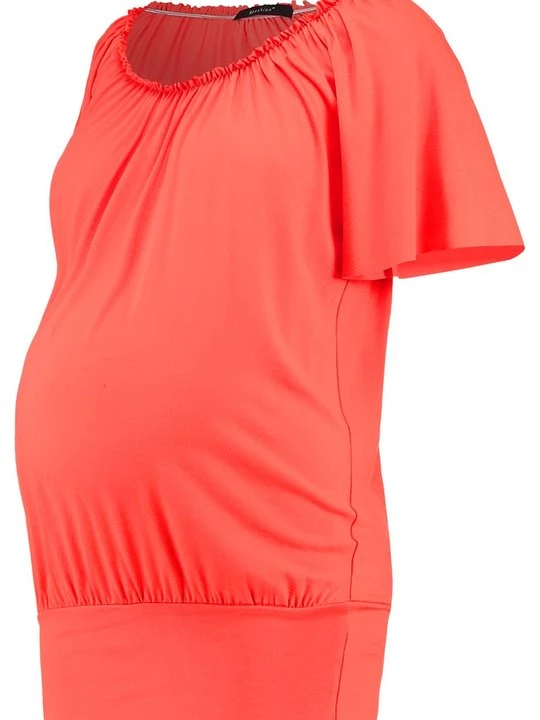 Foto van product T-shirt print 9Fashion koraalrood