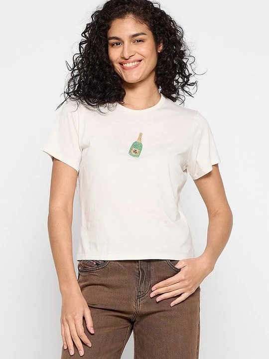 Foto van product T-shirt print Abercrombie & Fitch crème