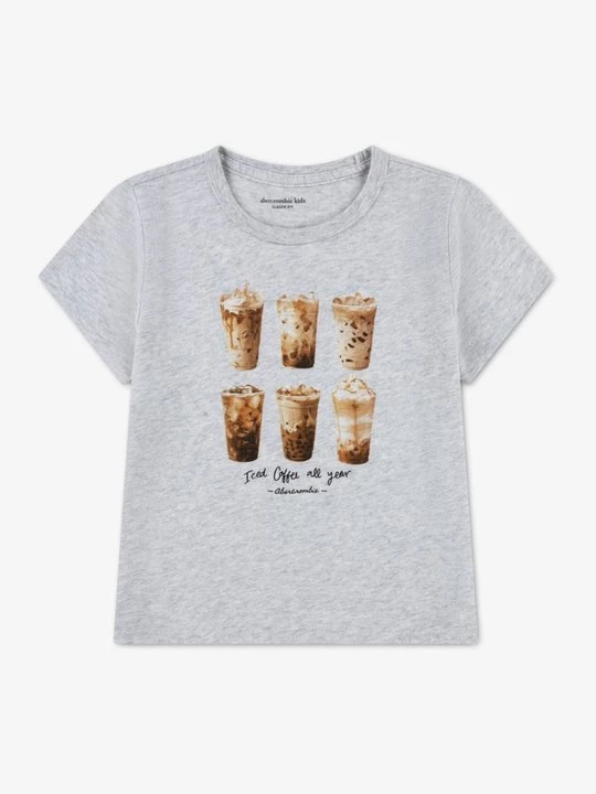 Foto van product T-shirt print Abercrombie & Fitch lichtgrijs