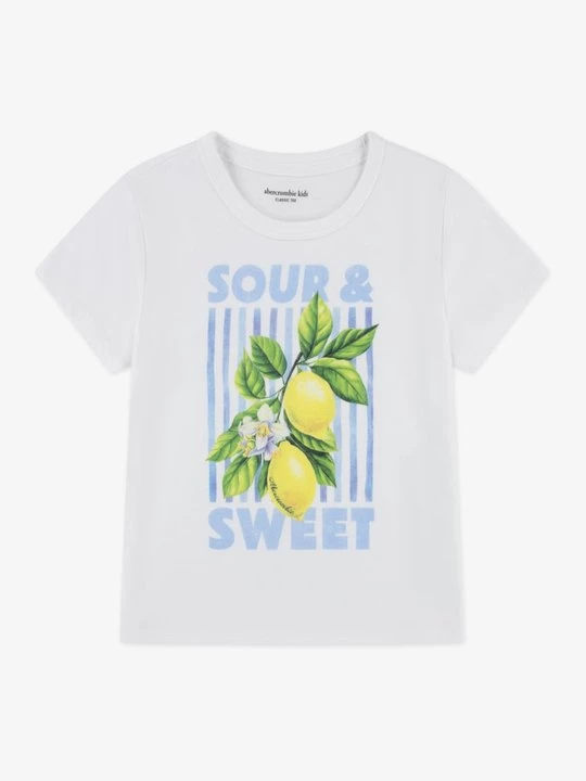 Foto van product T-shirt print Abercrombie & Fitch wit