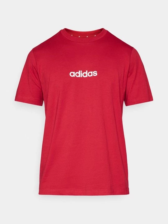 Foto van product T-shirt print Adidas bordeauxrood