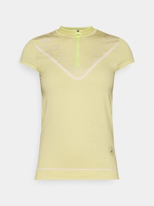 Foto van product T-shirt print Adidas by Stella McCartney goudkleurig