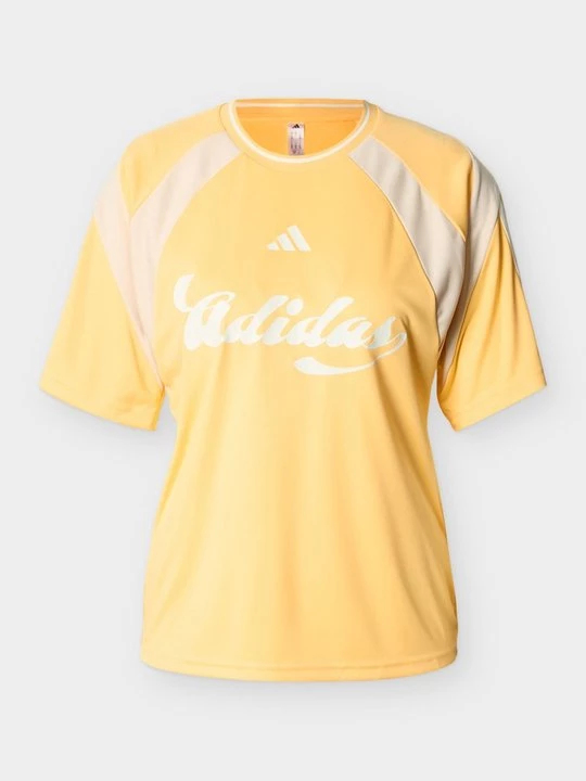 Foto van product T-shirt print Adidas geel