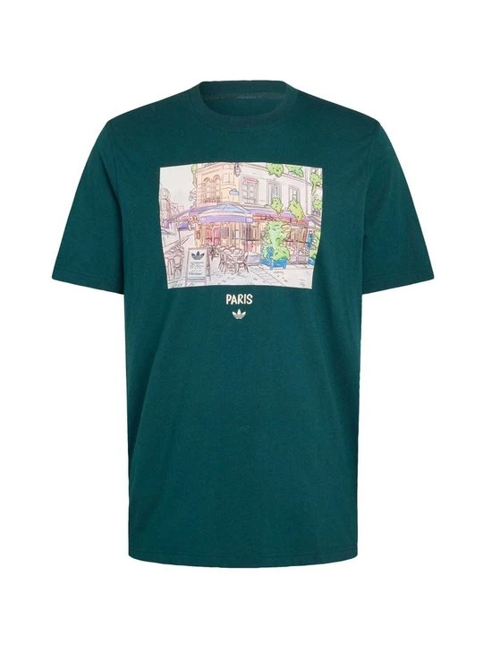 Foto van product T-shirt print Adidas groen