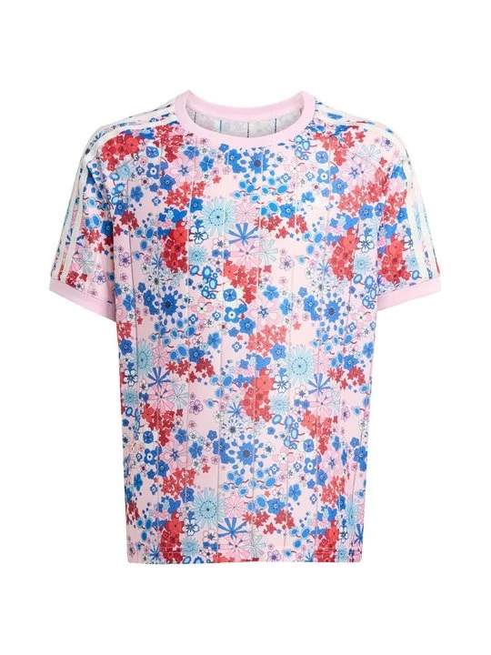 Foto van product T-shirt print adidas Originals donkerroze