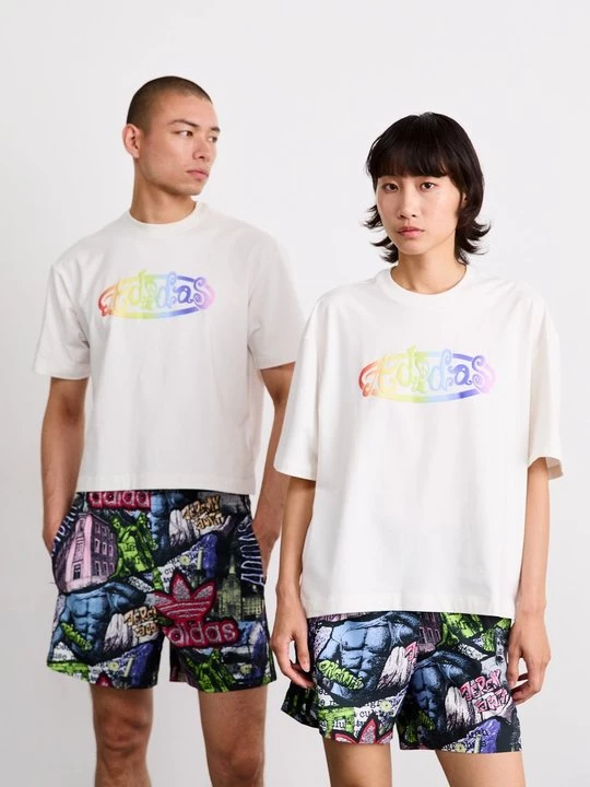Foto van product T-shirt print adidas Originals wit
