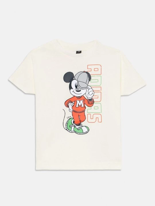 Foto van product T-shirt print Adidas wit
