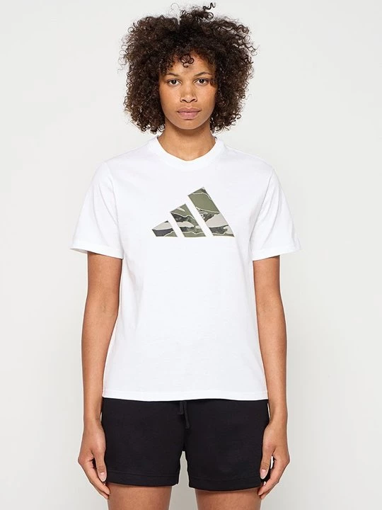 Foto van product T-shirt print Adidas wit