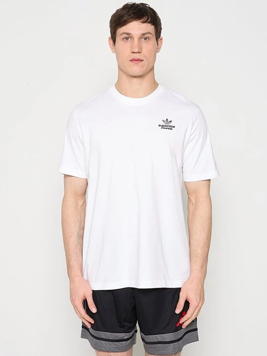 Foto van product T-shirt print Adidas wit