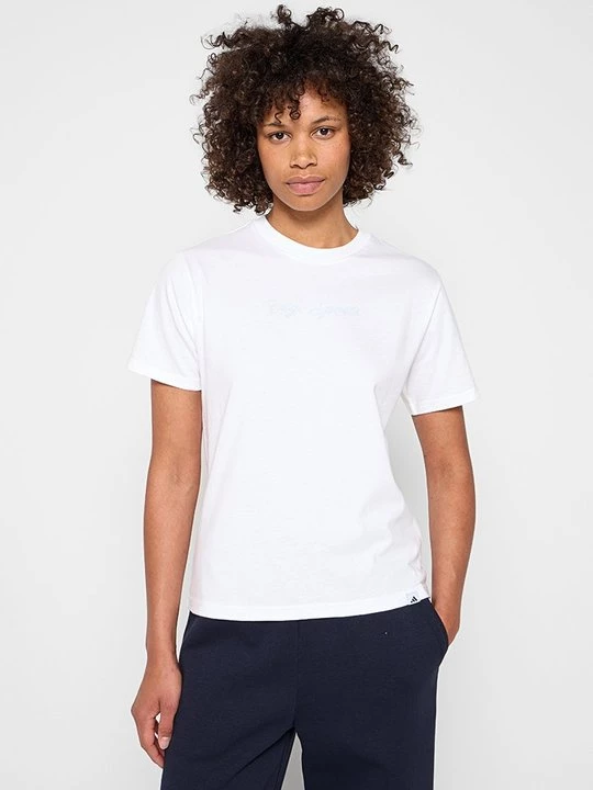 Foto van product T-shirt print Adidas wit
