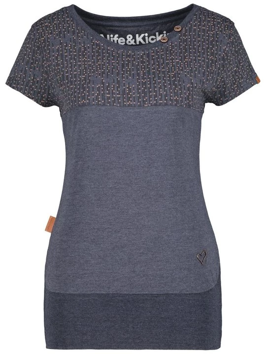 Foto van product T-shirt print ALIFE & Kickin donkerblauw