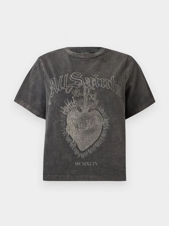 Foto van product T-shirt print AllSaints donkergrijs