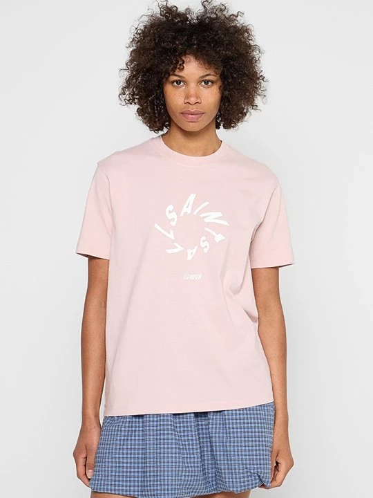 Foto van product T-shirt print AllSaints mauve