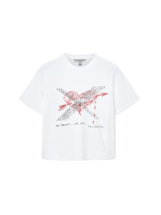 Foto van product T-shirt print AllSaints wit