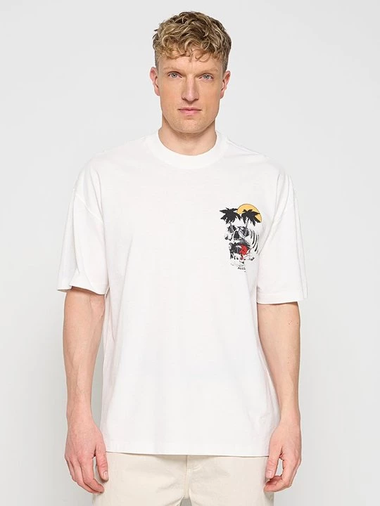 Foto van product T-shirt print AllSaints wit