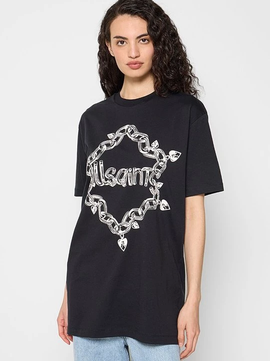 Foto van product T-shirt print AllSaints zwart