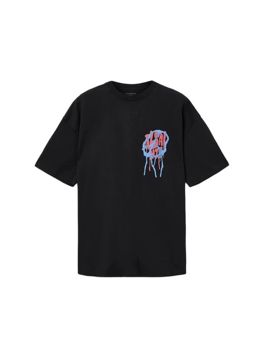 Foto van product T-shirt print AllSaints zwart