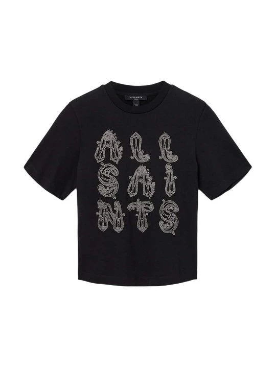 Foto van product T-shirt print AllSaints zwart