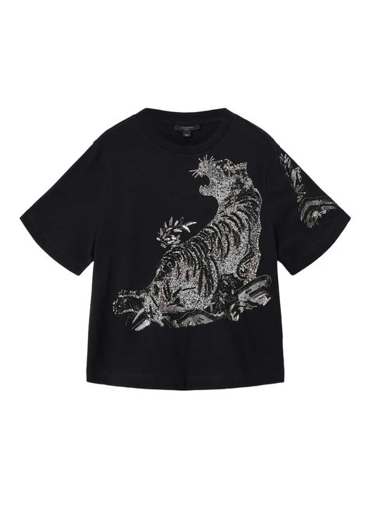 Foto van product T-shirt print AllSaints zwart