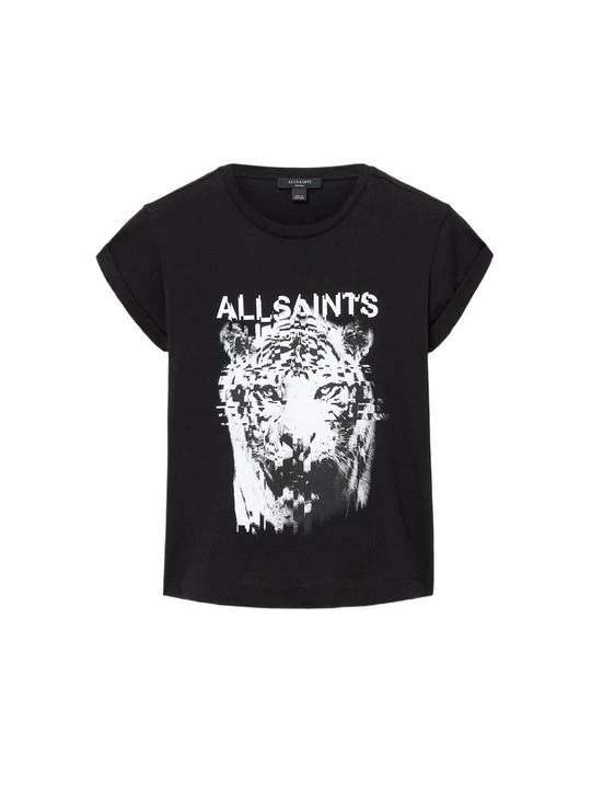 Foto van product T-shirt print AllSaints zwart