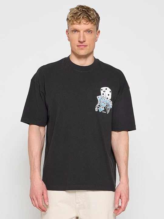 Foto van product T-shirt print AllSaints zwart
