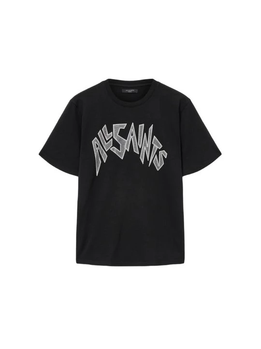 Foto van product T-shirt print AllSaints zwart
