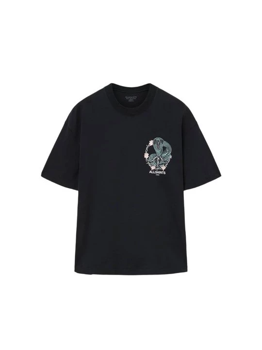 Foto van product T-shirt print AllSaints zwart