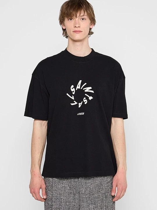 Foto van product T-shirt print AllSaints zwart