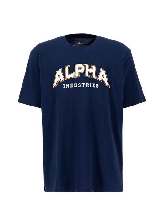 Foto van product T-shirt print Alpha Industries blauw