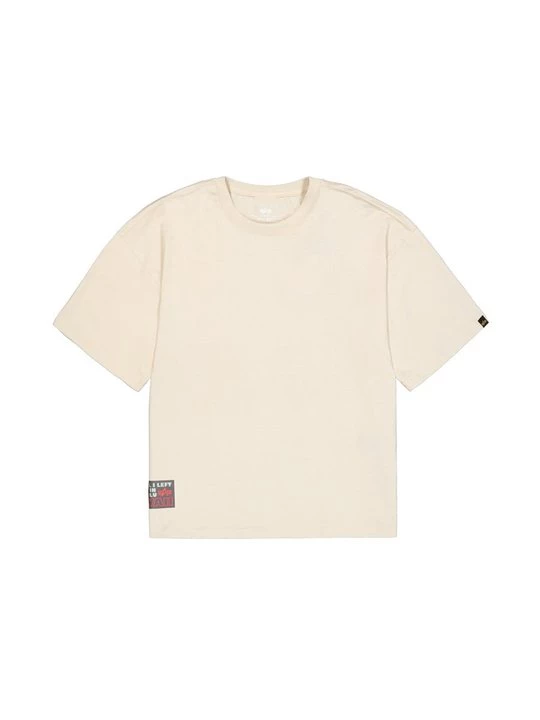 Foto van product T-shirt print Alpha Industries crème