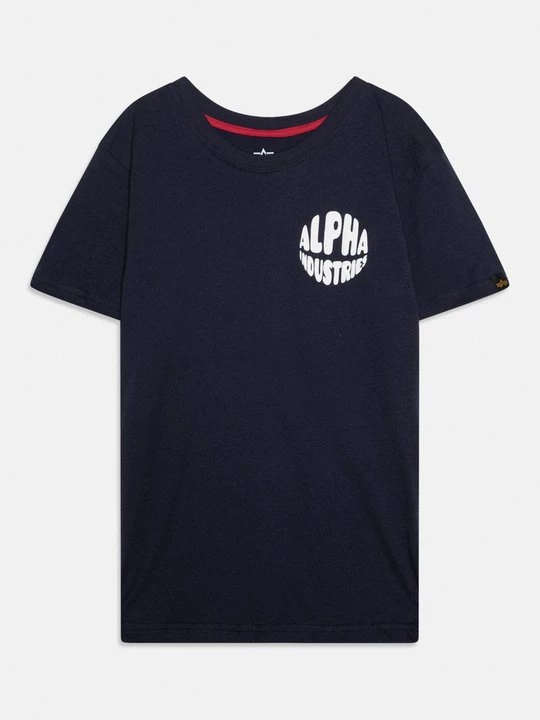 Foto van product T-shirt print Alpha Industries donkerblauw