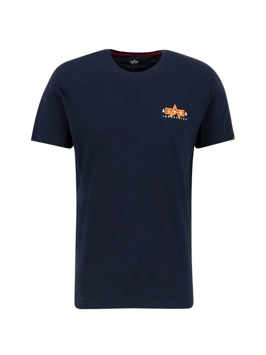 Foto van product T-shirt print Alpha Industries donkerblauw