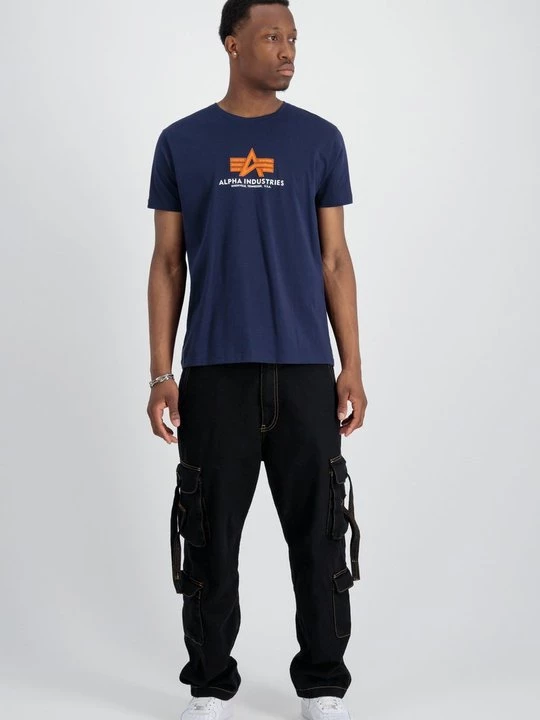 Foto van product T-shirt print Alpha Industries donkerblauw