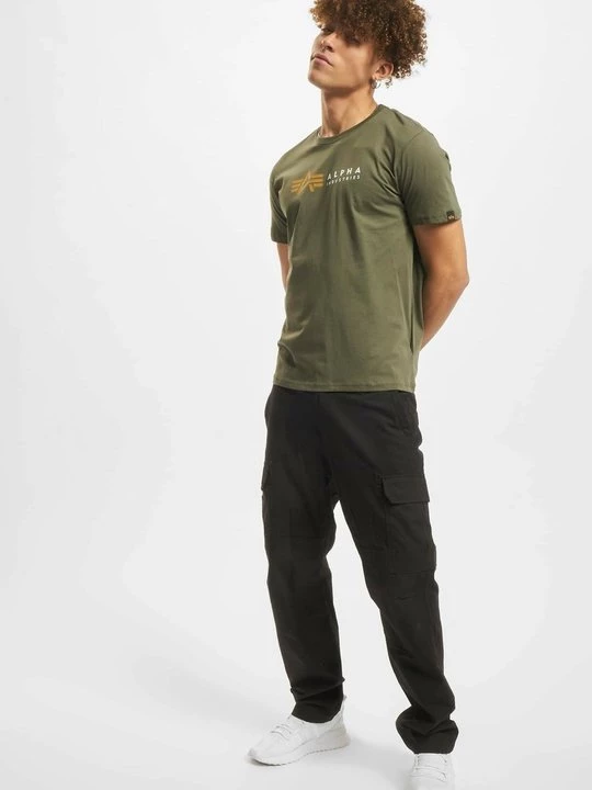 Foto van product T-shirt print Alpha Industries donkergroen