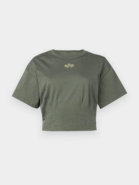 Foto van product T-shirt print Alpha Industries donkergroen